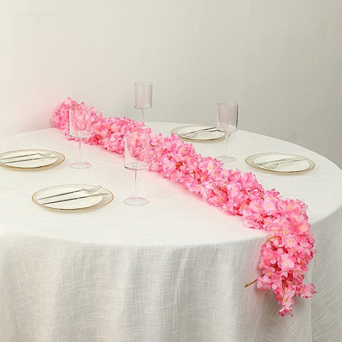 5 Pack 6 ft Artificial Cherry Blossom Flowers Garland