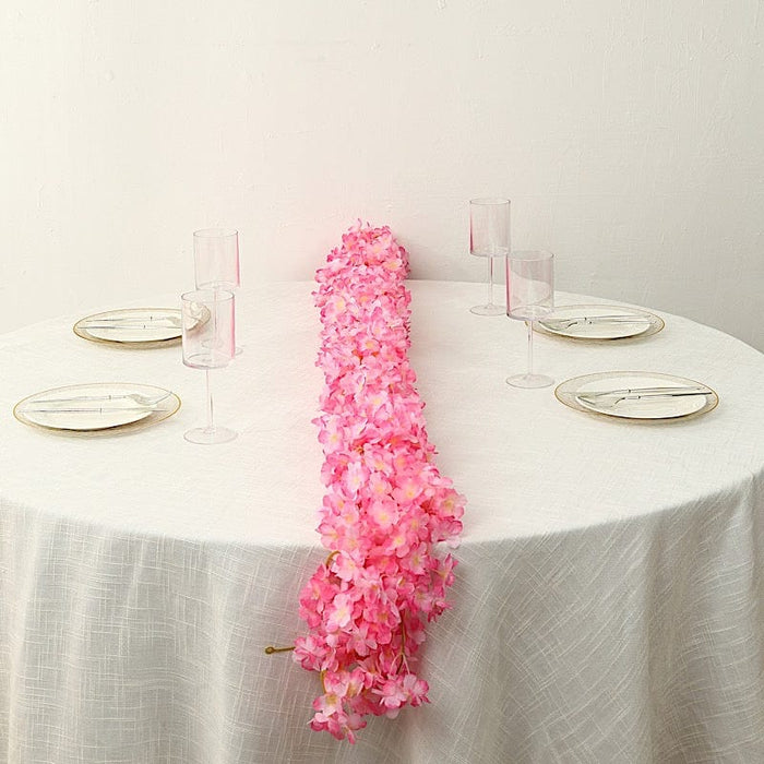 5 Pack 6 ft Artificial Cherry Blossom Flowers Garland