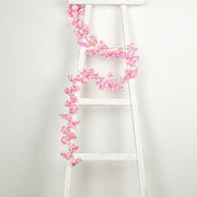 5 Pack 6 ft Artificial Cherry Blossom Flowers Garland