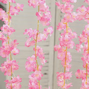 5 Pack 6 ft Artificial Cherry Blossom Flowers Garland