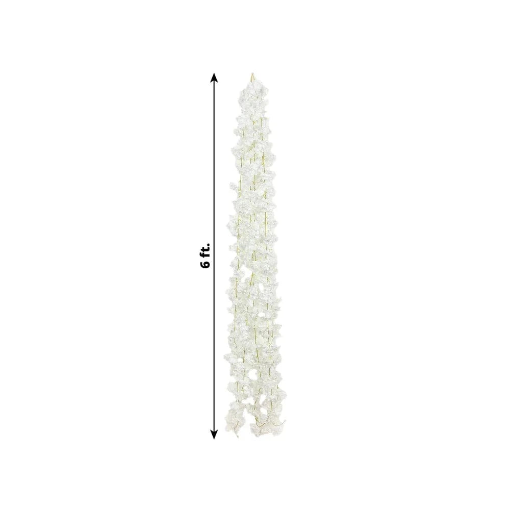 5 Pack 6 ft Artificial Cherry Blossom Flowers Garland
