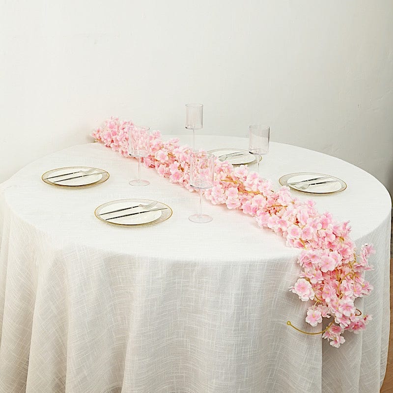 5 Pack 6 ft Artificial Cherry Blossom Flowers Garland