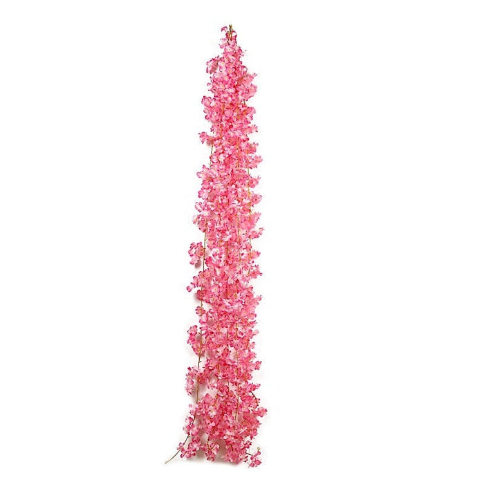 5 Pack 6 ft Artificial Cherry Blossom Flowers Garland ARTI_GLND_CHR01_PINK