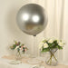 5 Pack Biodegradable Balloons - Metallic Chrome
