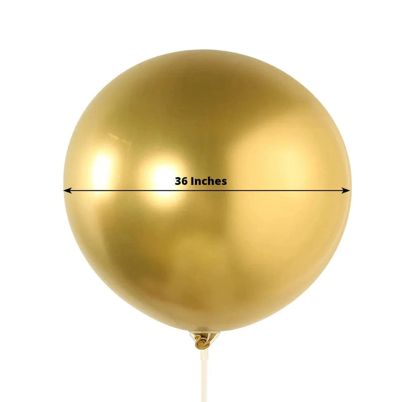 5 Pack Biodegradable Balloons - Metallic Chrome