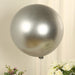 5 Pack Biodegradable Balloons - Metallic Chrome