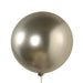 5 Pack Biodegradable Balloons - Metallic Chrome