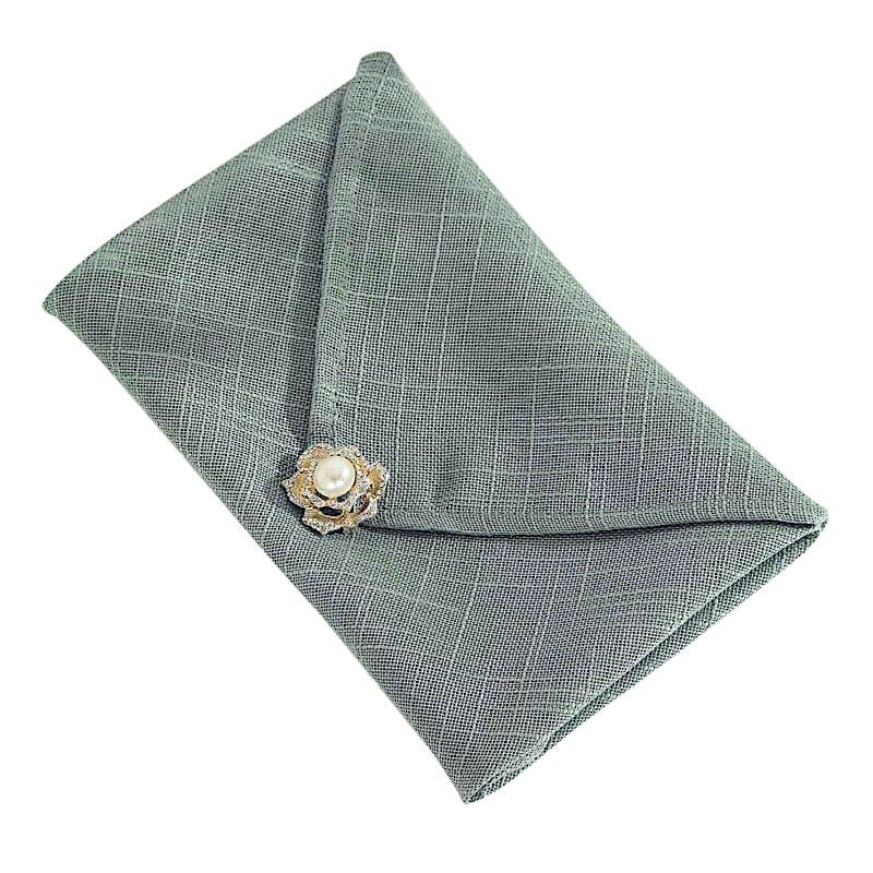 5 pcs 20" x 20" Premium Faux Burlap Polyester Table Napkins