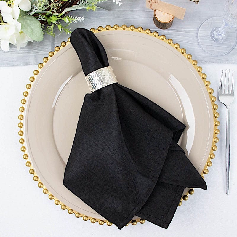 5 pcs 20" x 20"Premium Polyester Dinner Napkins