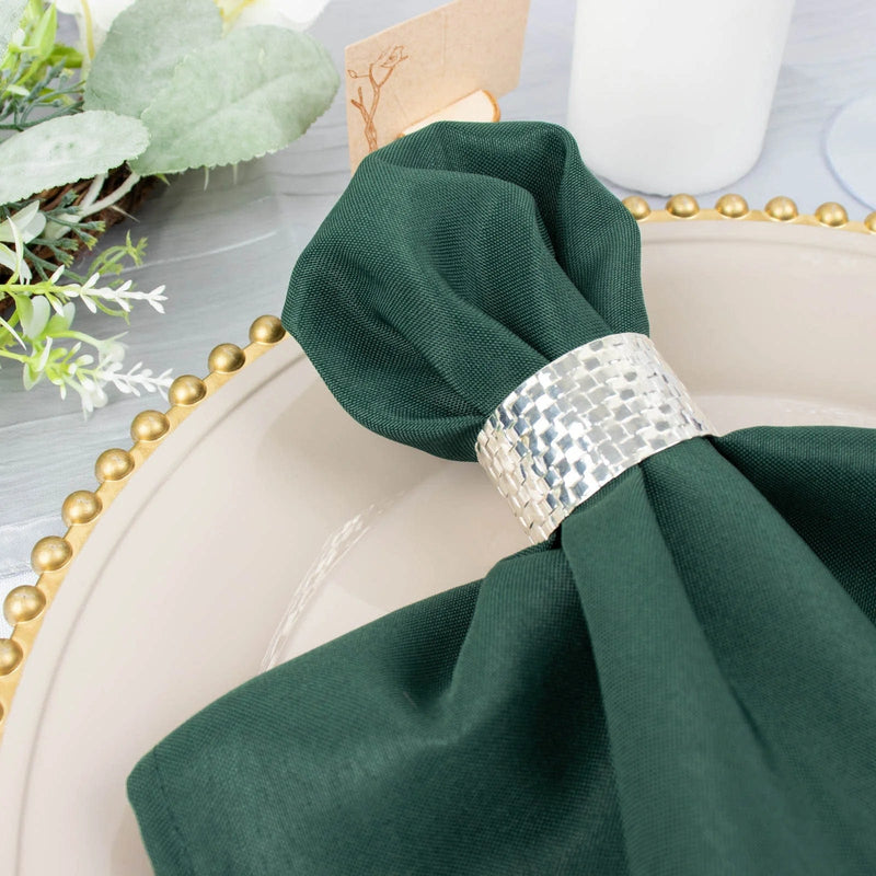 5 pcs 20" x 20"Premium Polyester Dinner Napkins