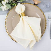 5 pcs 20" x 20"Premium Polyester Dinner Napkins