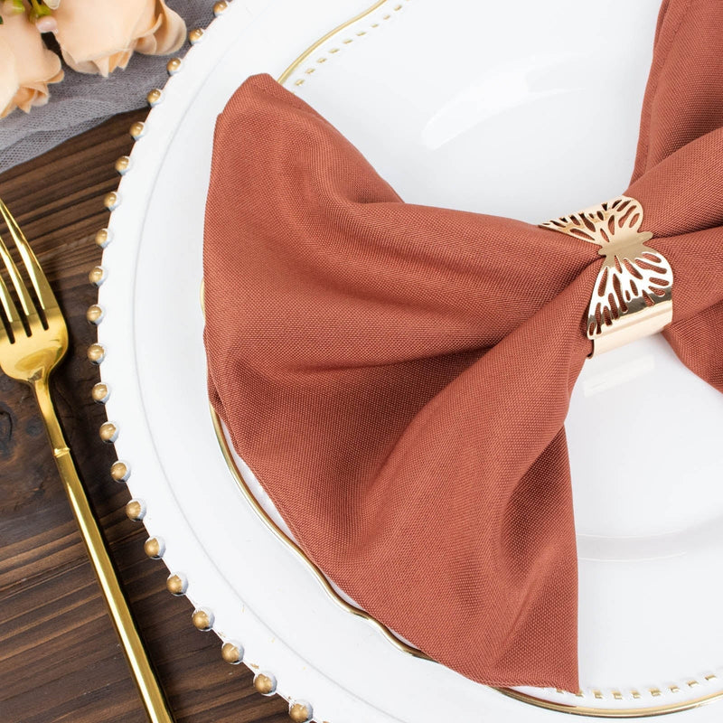 5 pcs 20" x 20"Premium Polyester Dinner Napkins