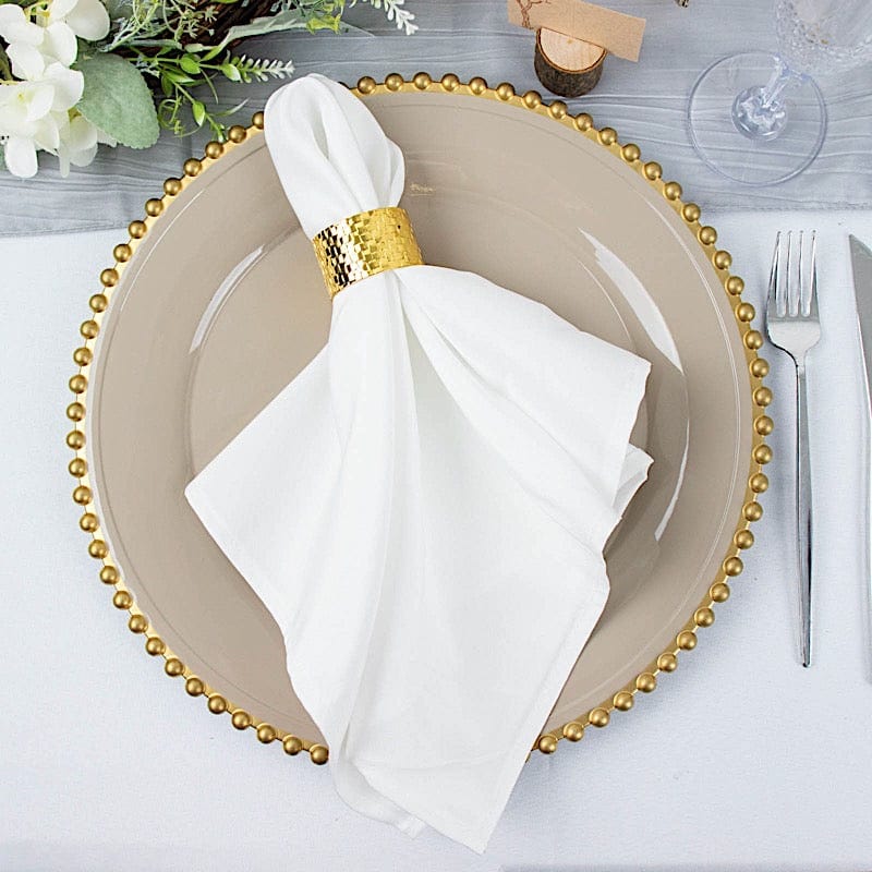 5 pcs 20" x 20"Premium Polyester Dinner Napkins
