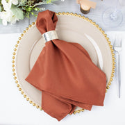 5 pcs 20" x 20"Premium Polyester Dinner Napkins
