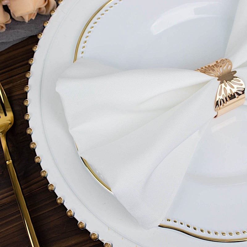 5 pcs 20" x 20"Premium Polyester Dinner Napkins