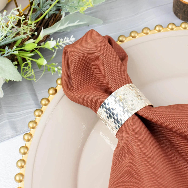 5 pcs 20" x 20"Premium Polyester Dinner Napkins