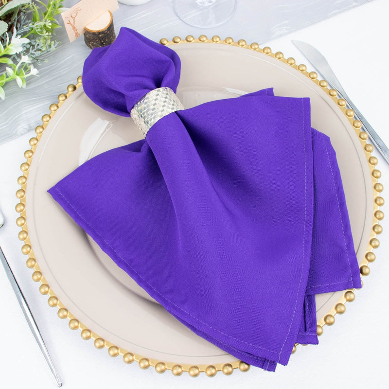 5 pcs 20" x 20"Premium Polyester Dinner Napkins