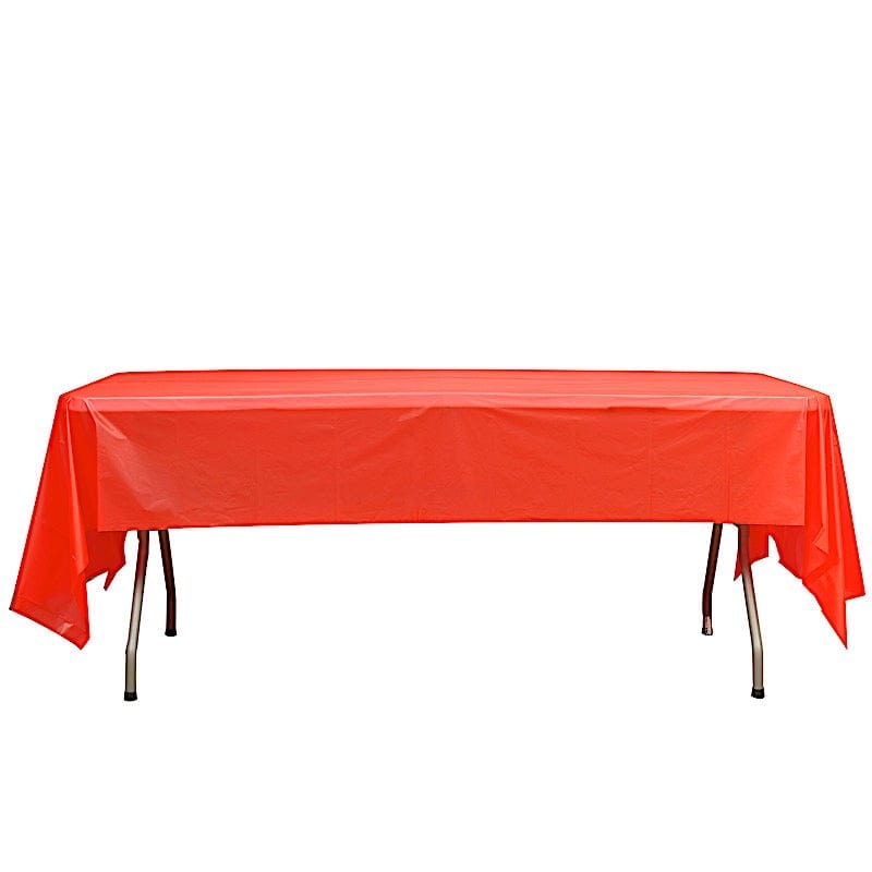 5 pcs 54x108" Disposable Plastic Table Covers Tablecloths