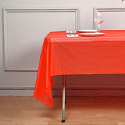 5 pcs 54x108" Disposable Plastic Table Covers Tablecloths
