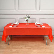 5 pcs 54x108" Disposable Plastic Table Covers Tablecloths