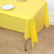 5 pcs 54x108" Disposable Plastic Table Covers Tablecloths