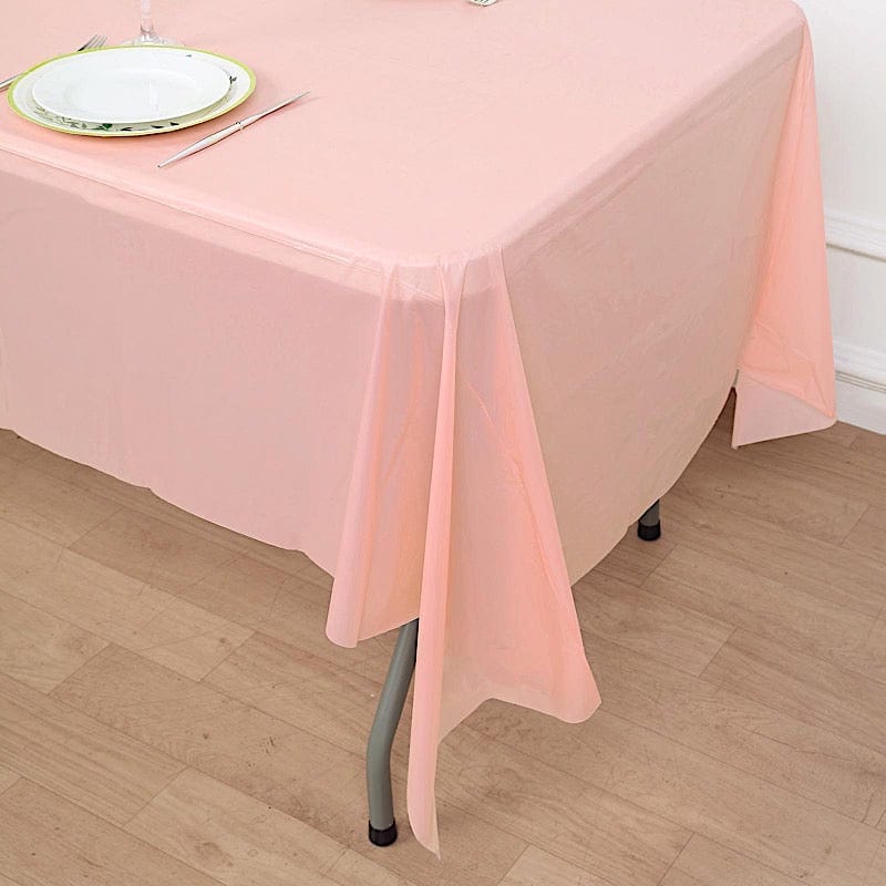 5 pcs 54x108" Disposable Plastic Table Covers Tablecloths