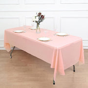 5 pcs 54x108" Disposable Plastic Table Covers Tablecloths