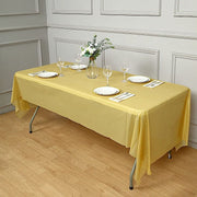 5 pcs 54x108" Disposable Plastic Table Covers Tablecloths