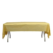 5 pcs 54x108" Disposable Plastic Table Covers Tablecloths