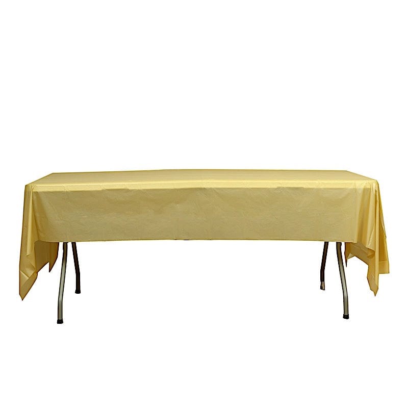 5 pcs 54x108" Disposable Plastic Table Covers Tablecloths