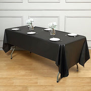 5 pcs 54x108" Disposable Plastic Table Covers Tablecloths