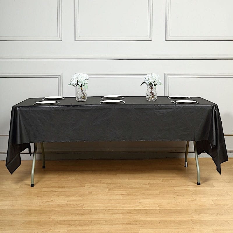 5 pcs 54x108" Disposable Plastic Table Covers Tablecloths