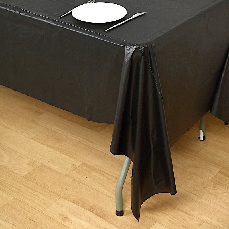 5 pcs 54x108" Disposable Plastic Table Covers Tablecloths