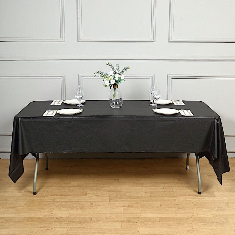5 pcs 54x108" Disposable Plastic Table Covers Tablecloths