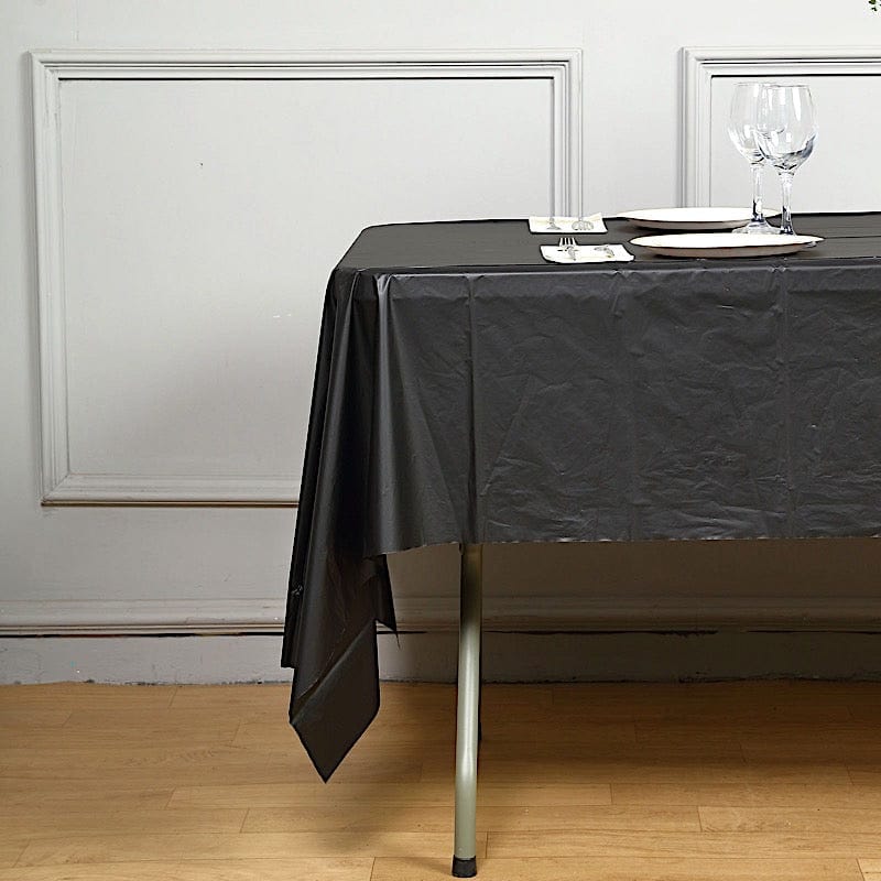 5 pcs 54x108" Disposable Plastic Table Covers Tablecloths