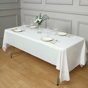 5 pcs 54x108" Disposable Plastic Table Covers Tablecloths