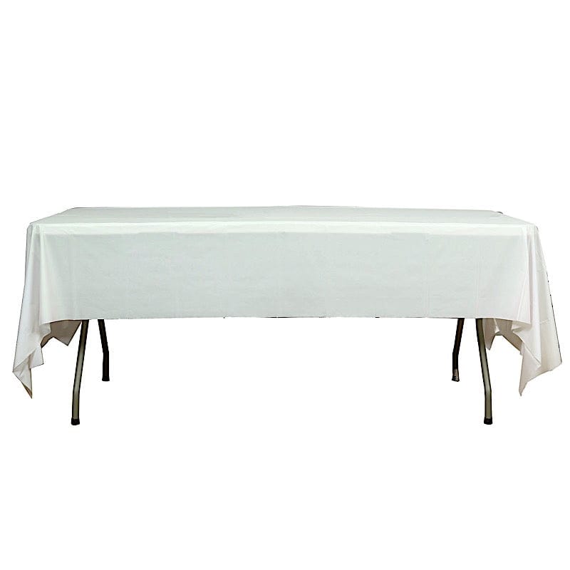 5 pcs 54x108" Disposable Plastic Table Covers Tablecloths