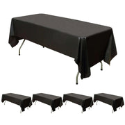5 pcs 54x108" Disposable Plastic Table Covers Tablecloths TAB_PVC_S02_003_PK