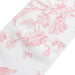 5 pcs 6" x 108" French Toile Floral Design Polyester Chair Sashes - White