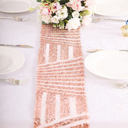 5 pcs 6" x 88" Geometric Diamond Glitz Sequin Chair Sashes