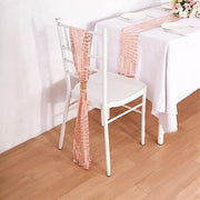 5 pcs 6" x 88" Geometric Diamond Glitz Sequin Chair Sashes