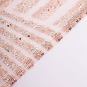 5 pcs 6" x 88" Geometric Diamond Glitz Sequin Chair Sashes