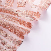 5 pcs 6" x 88" Geometric Diamond Glitz Sequin Chair Sashes