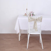 5 pcs 6" x 88" Geometric Diamond Glitz Sequin Chair Sashes