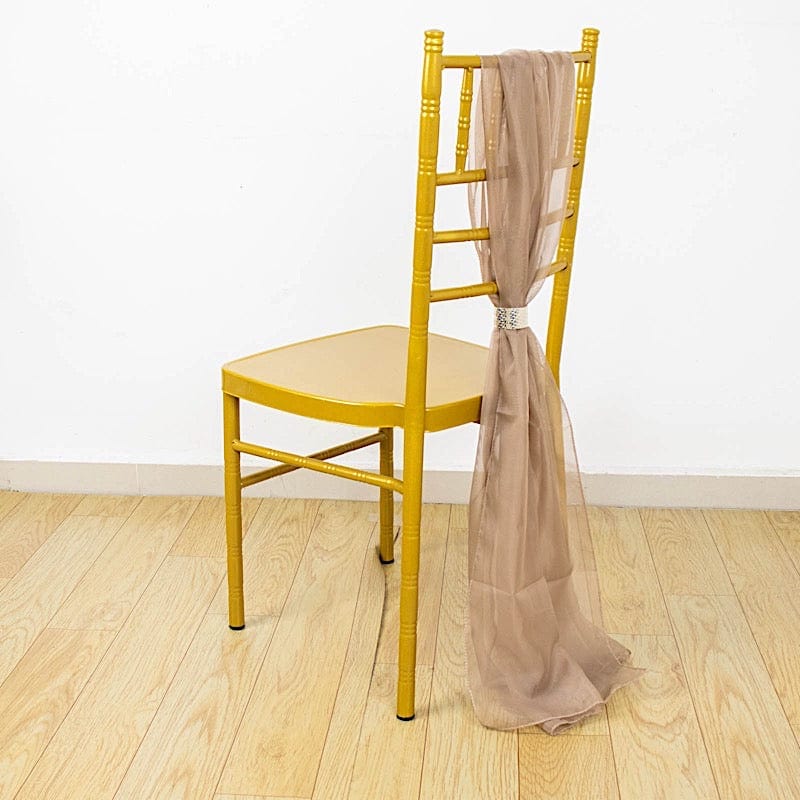 5 pcs Premium Chiffon Wide Chair Sashes