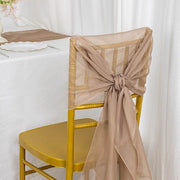 5 pcs Premium Chiffon Wide Chair Sashes