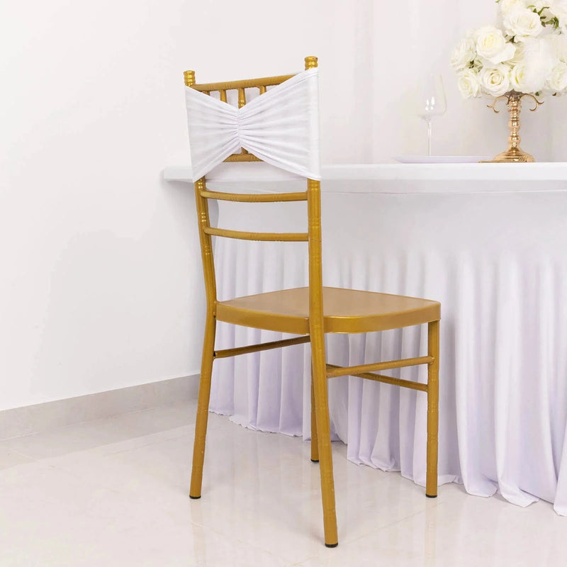 5 pcs Ruffled Spandex Chair Sashes