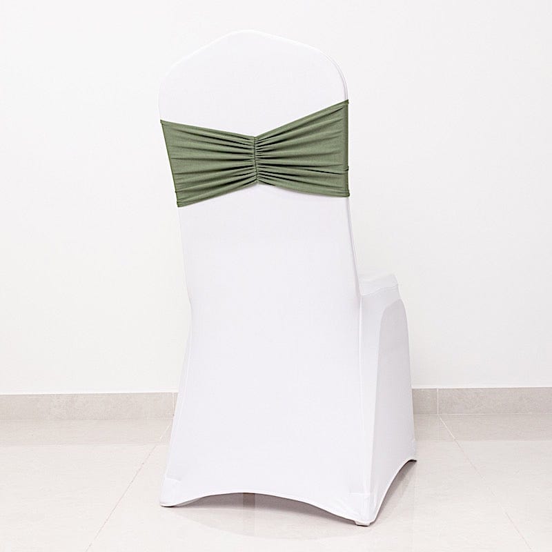 5 pcs Ruffled Spandex Chair Sashes