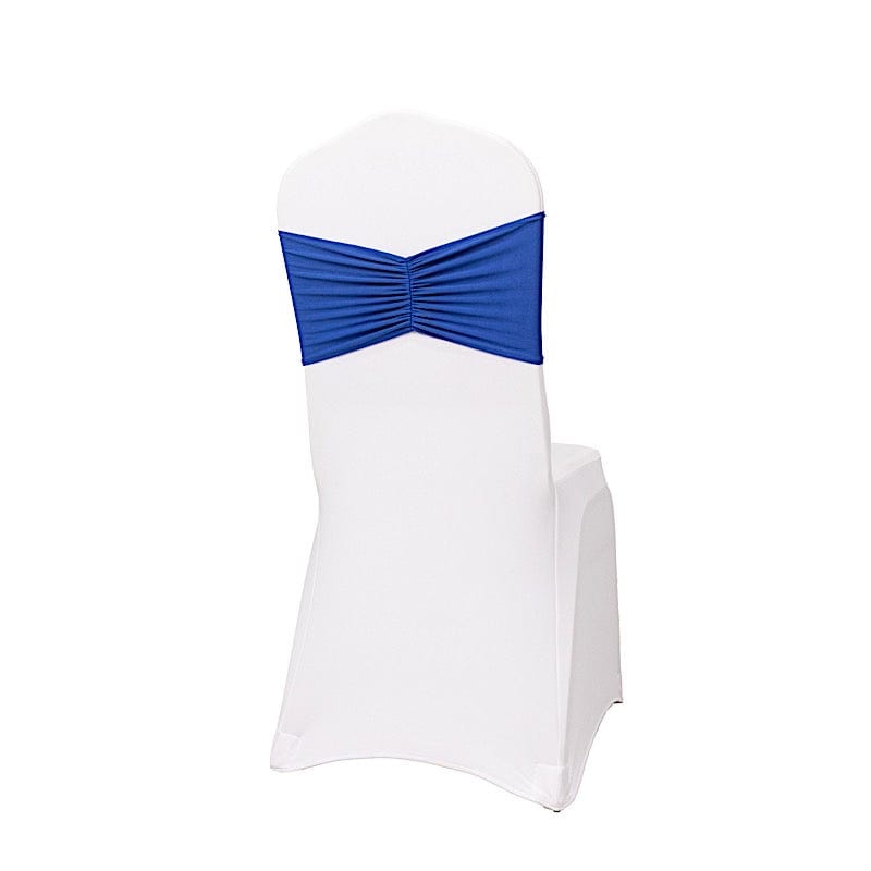 5 pcs Ruffled Spandex Chair Sashes SASH_SPX_W_ROY