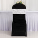 5 pcs Satin Rosette Fitted Spandex Chair Sashes